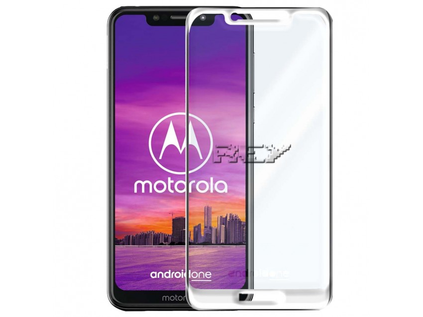 Protector Pantalla MOTOROLA P30 PLAY Cristal Templado 3D Blanco