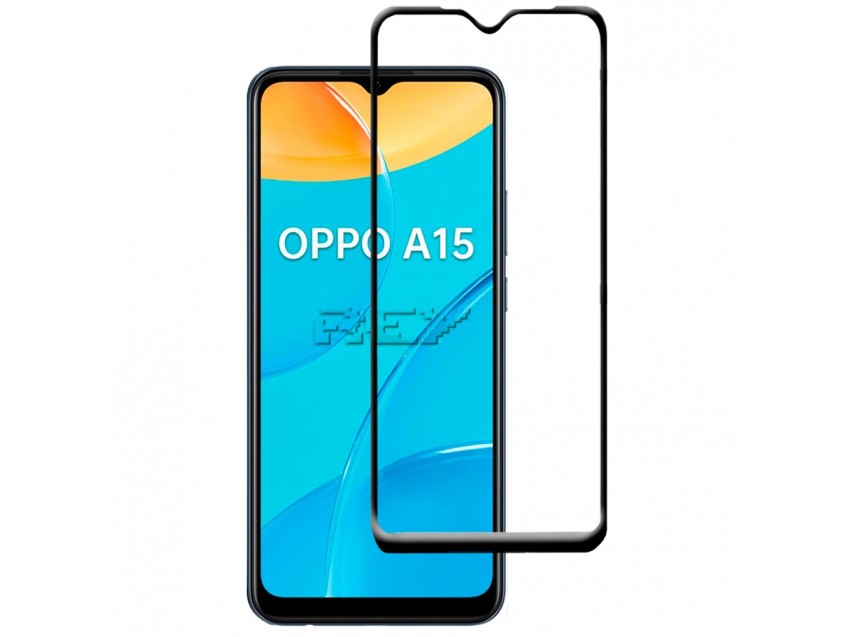 Protector Pantalla OPPO A15s Cristal Templado 3D Negro