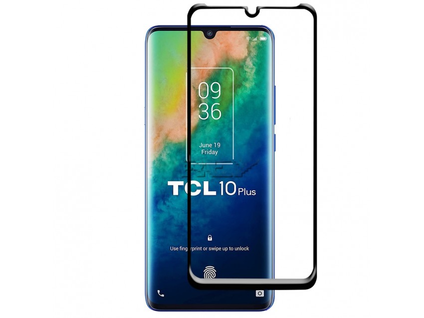 Protector Pantalla TCL 10 PRO Cristal Templado 3D Negro