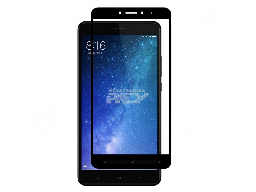 Protector Pantalla XIAOMI MI MAX 2 Cristal Templado 3D Negro