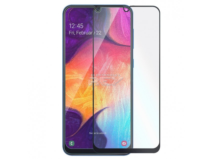 Protector Pantalla SAMSUNG GALAXY A30s Cristal Templado 3D Negro