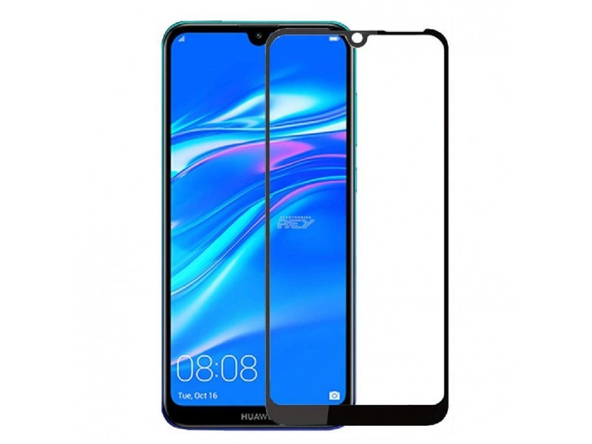Protector Pantalla HUAWEI Y6 PRO 2019 Cristal Templado 3D Negro