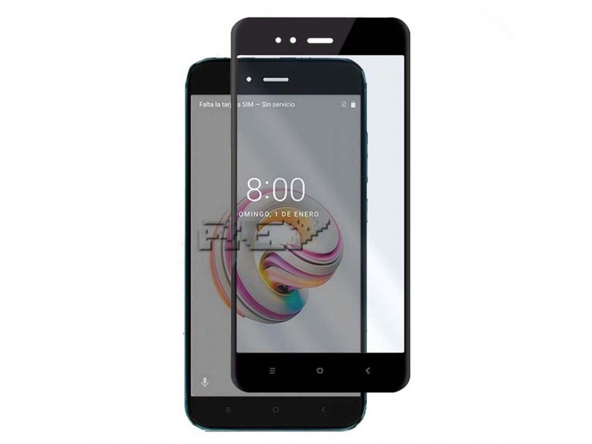 Protector Pantalla XIAOMI MI 5X Cristal Templado 3D Negro