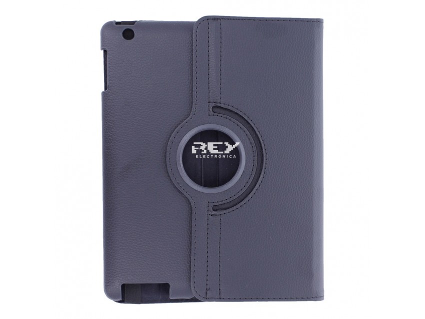 Funda IPAD 4 Rotatoria Negra Piel