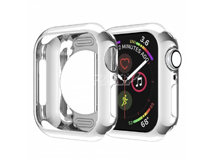 Funda APPLE WATCH SERIES 6 40mm Silicona Color Plata