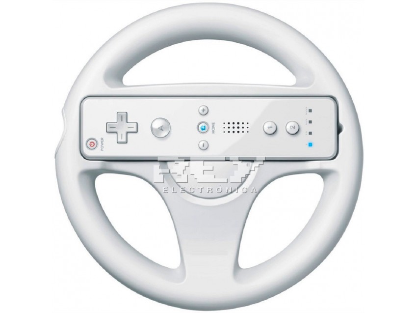 Volante Mando Wii Blanco Steering Wheel