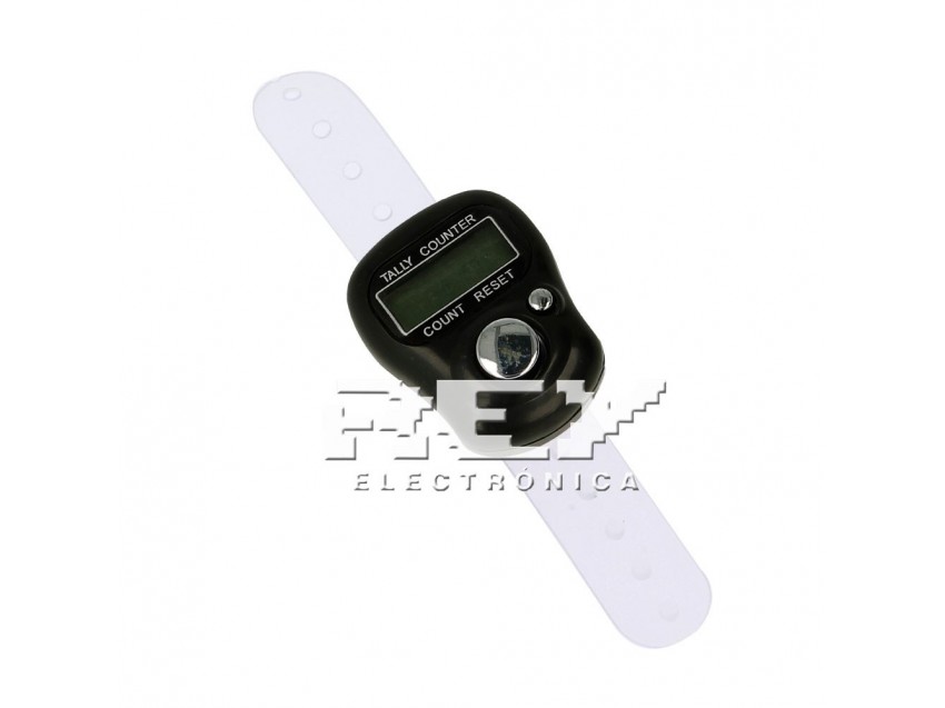 Contador Digital Mini LCD 5 Dígitos Negro, Registrador Visitas