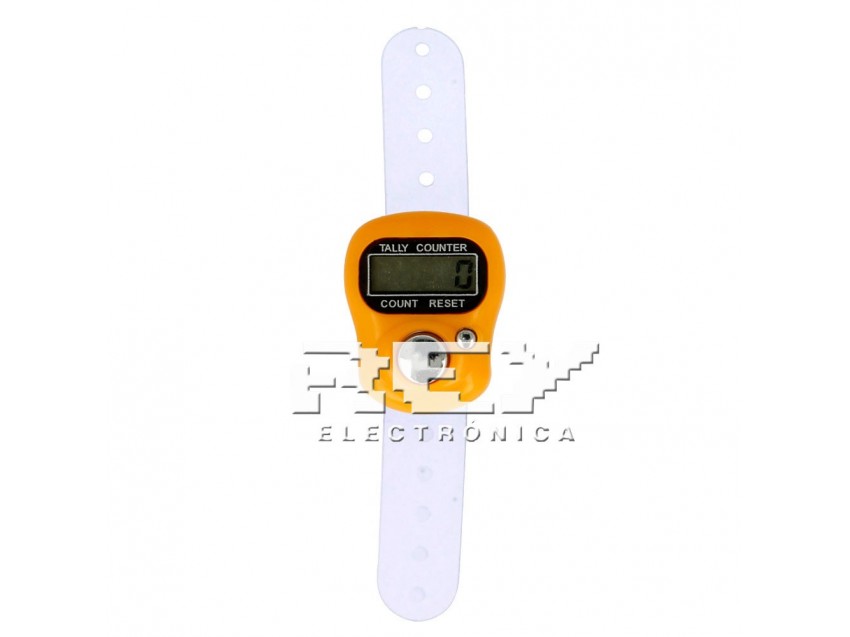 Contador Digital Mini LCD 5 Dígitos Naranja, Registrador Visitas