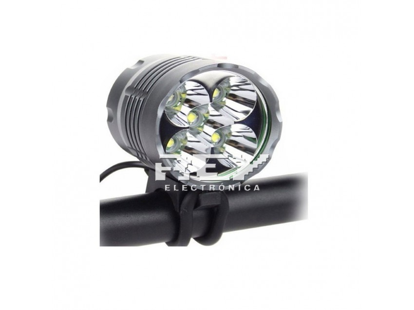 Luz Bicicleta Senderismo 5 LED Faro Cabeza Diadema
