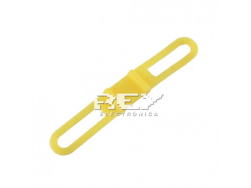 Soporte Linterna Bicicleta Bici Moto Ligero Resistente Silicona AMARILLO