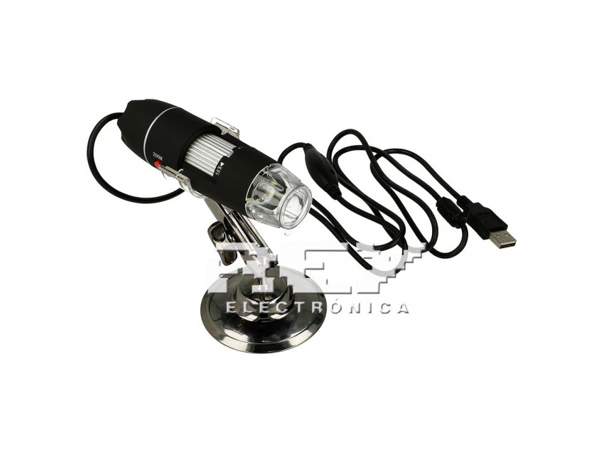 Microscopio Digital Lupa USB 500 X 1,3 Mp 1600 x1200 NEGRO