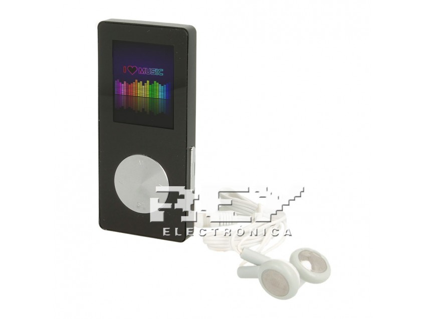 Reproductor MP4 Vídeo Radio FM 8GB Media Player Negro