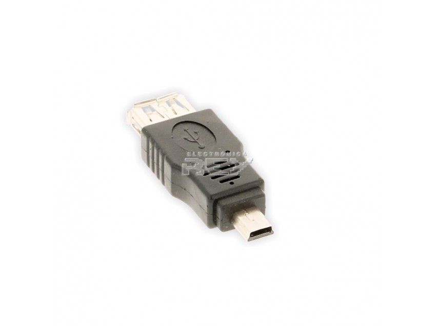 Adaptador Mini USB Macho a USB Hembra