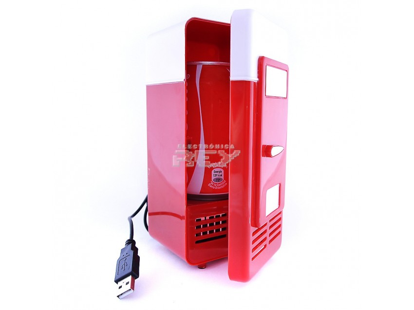Mini NEVERA USB Vintage Pequeño Frigorífico Refrigerador