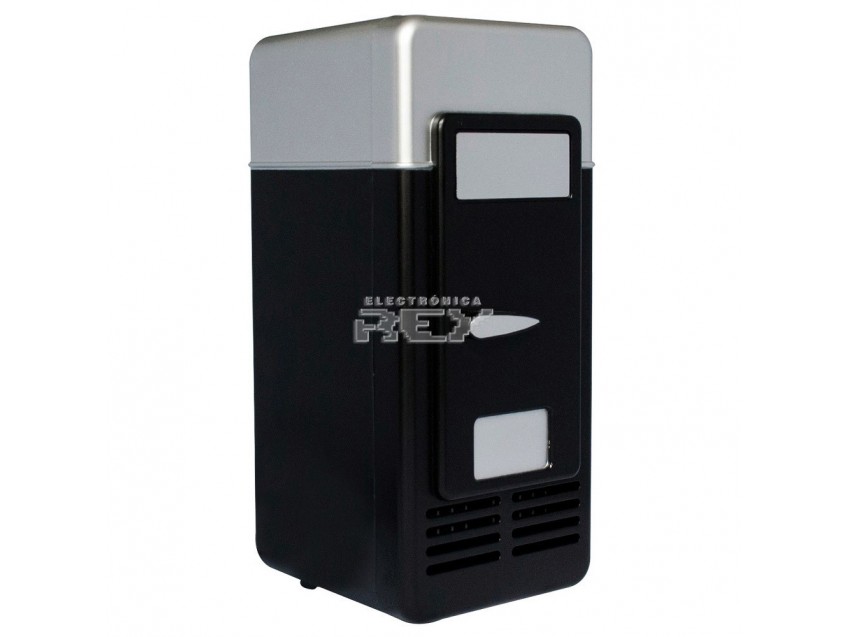 Mini NEVERA USB Vintage Pequeño Frigorífico Negro