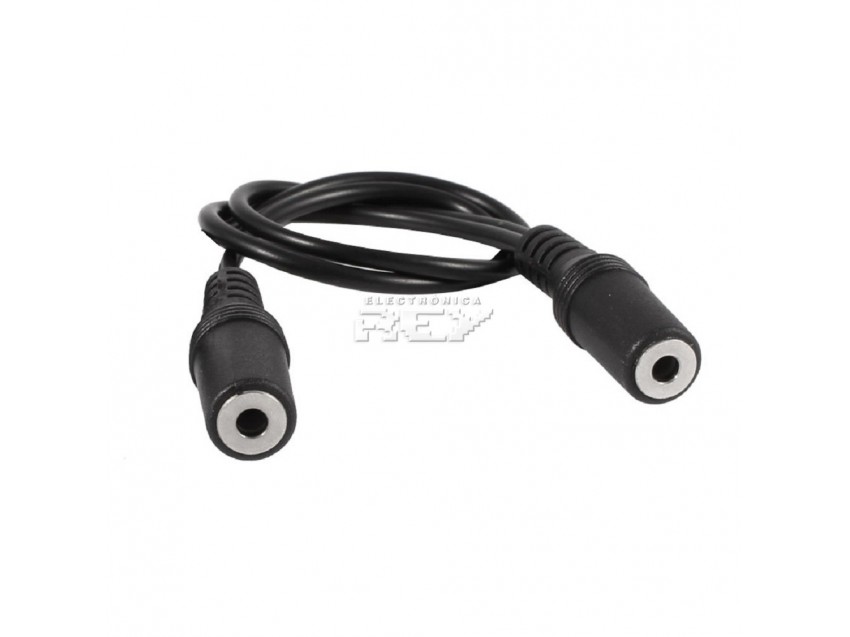 Cable Audio Docble Jack Hembra 3.5 mm 3 Metros Sonido Estéreo
