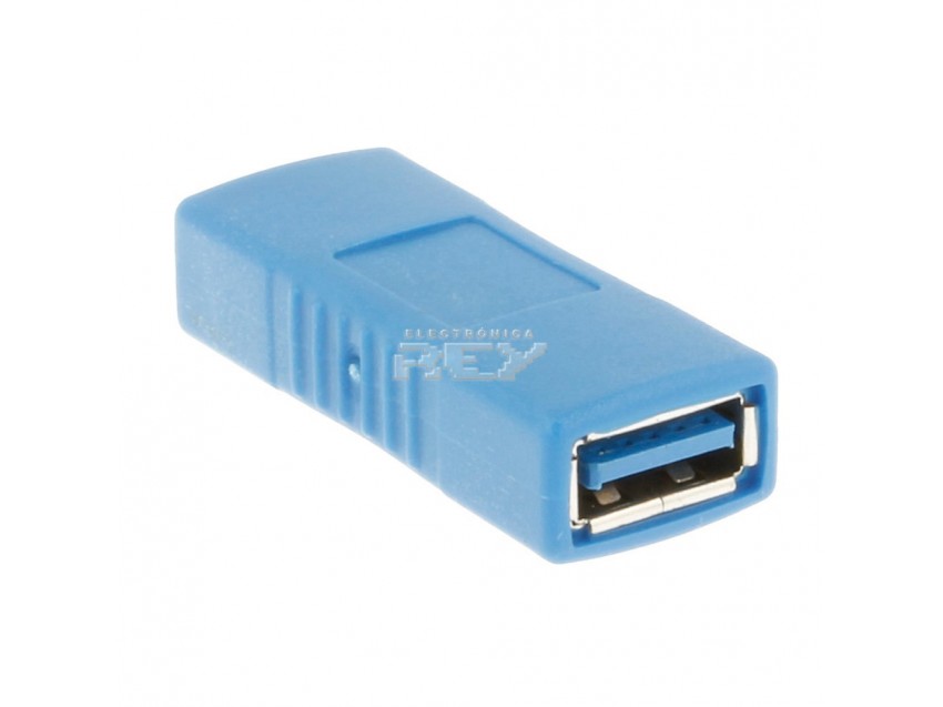 Adaptador USB 3.0 Hembra a Hembra Convertidor Conector Azul 01
