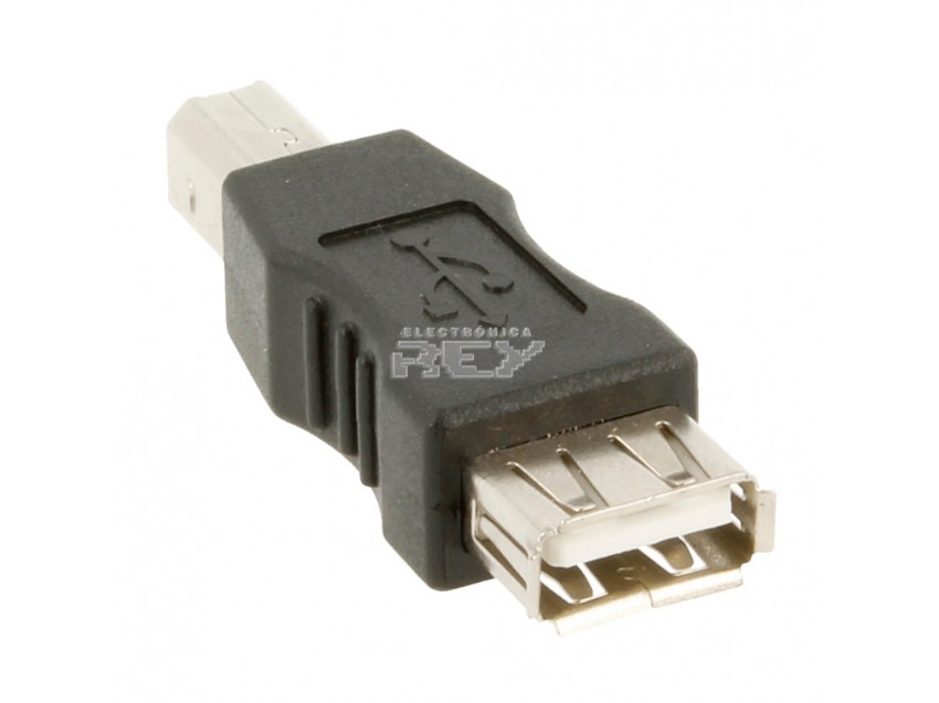 Adaptador USB 2.0 A Hembra a B Macho Conector
