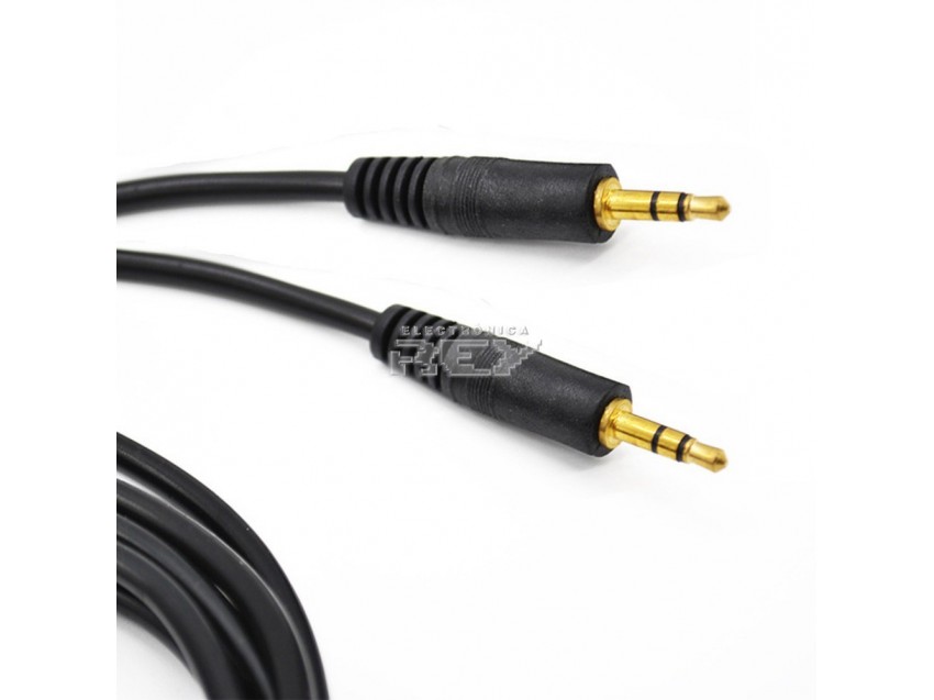 Cable JACK Macho Macho ORO 1 Metro Audio 3,5mm Estéreo