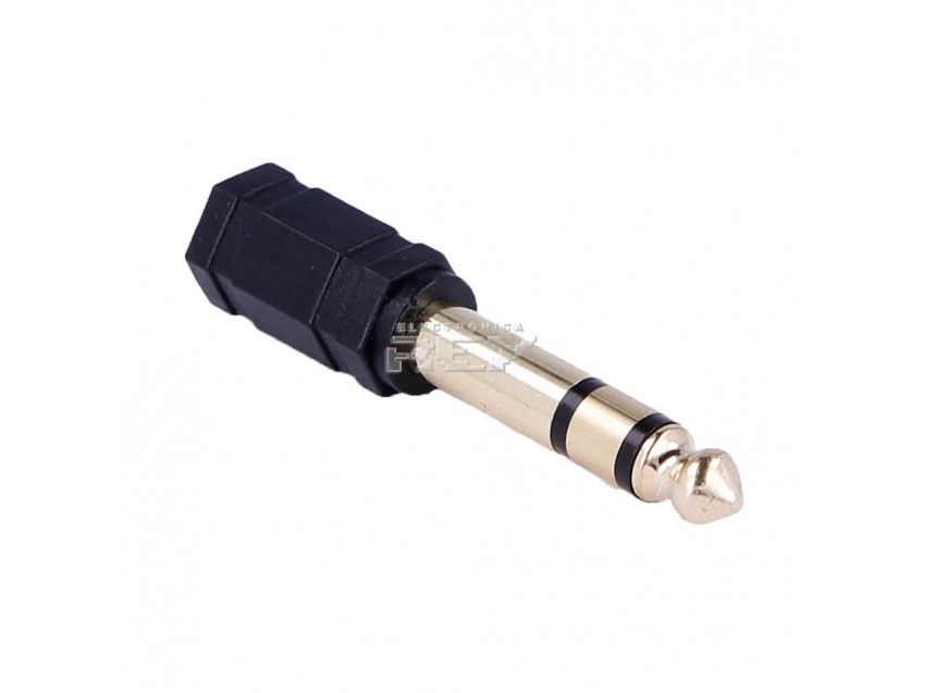 Adaptador jack hembra Dorado 3,5mm a macho 6,3 Calidad