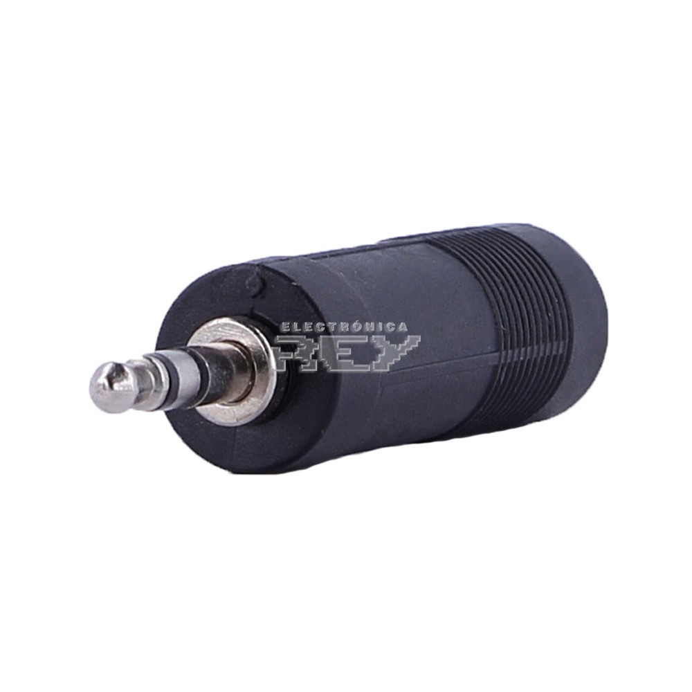 Adaptador Clavija Audio Jack 6,3mm Hembra a Jack 3,5 mm Macho Stereo