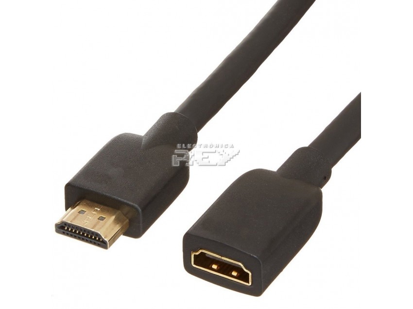Cable HDMI Macho Hembra 2 M 1.4 Ethernet XBOX PS3 DVD Proyector Negro