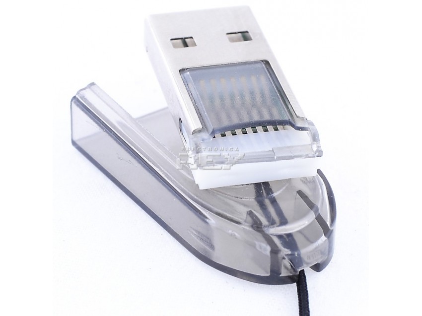 Adaptador Lector Tarjeta MICRO SD a USB Portátil MARRON