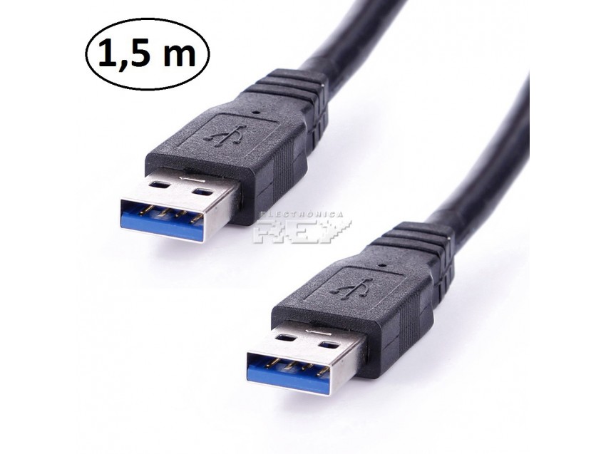 Cable USB 3.0 Macho a USB 3.0 Macho 1,5 metro