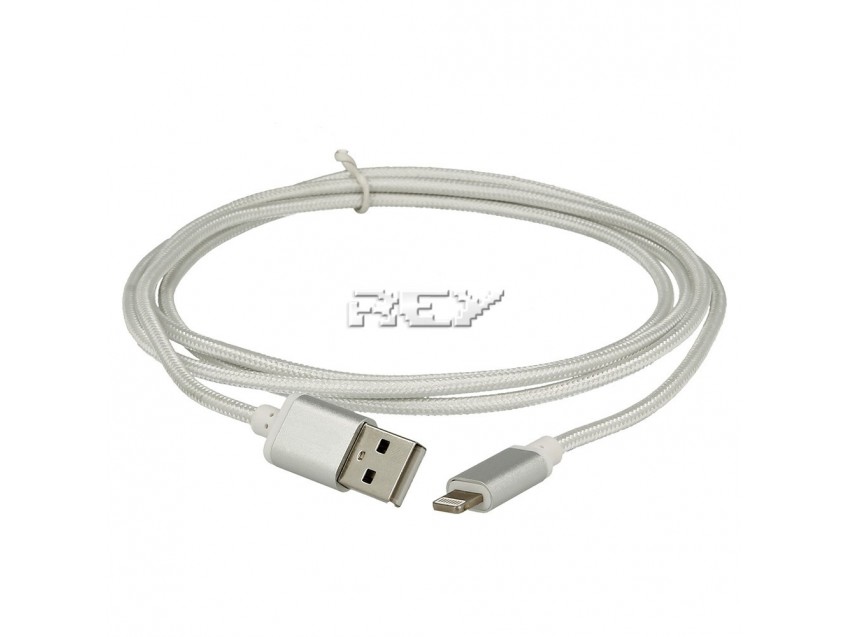 Cable Lightning USB Carga Transmisión Datos IPHONE Nylon Trenzado 1,5m