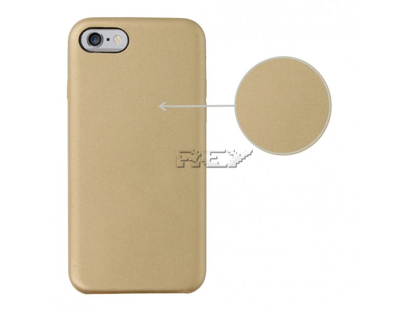 Funda Carcasa Piel PU IPHONE 6 Dorada