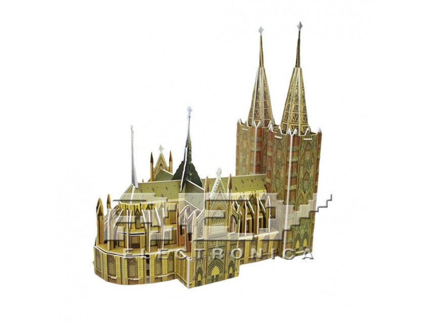 Puzzle 3D Catedral Colonia Juego 8 Paneles y 126 Piezas