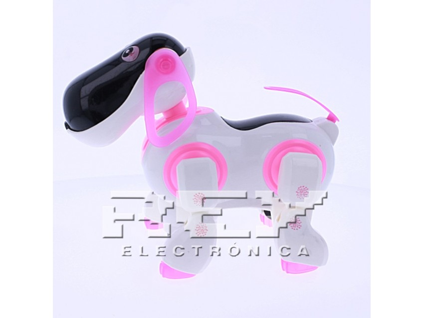 Perrito Robot Rosa Mascota Canina Virtual Niños + 3 Años Can Dog