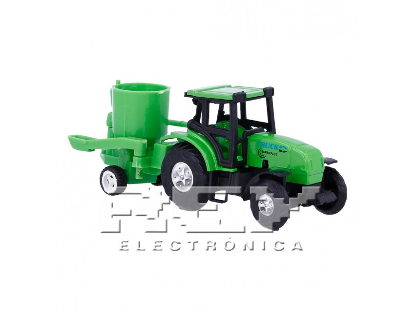 Tractor Remolque Cuba Cemento Colección Vehículos Agrícolas Miniatura
