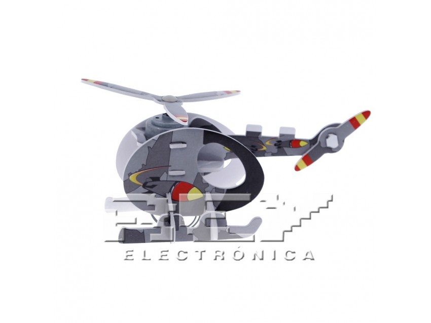 Puzzle 3D Solar Helicóptero Rompecabezas 17 Piezas + 3