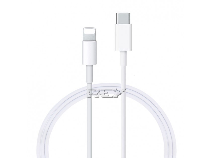 Cable Carga Datos 8 Pin a USB C Válido iPhone, iPad... 3 Metros Blanco