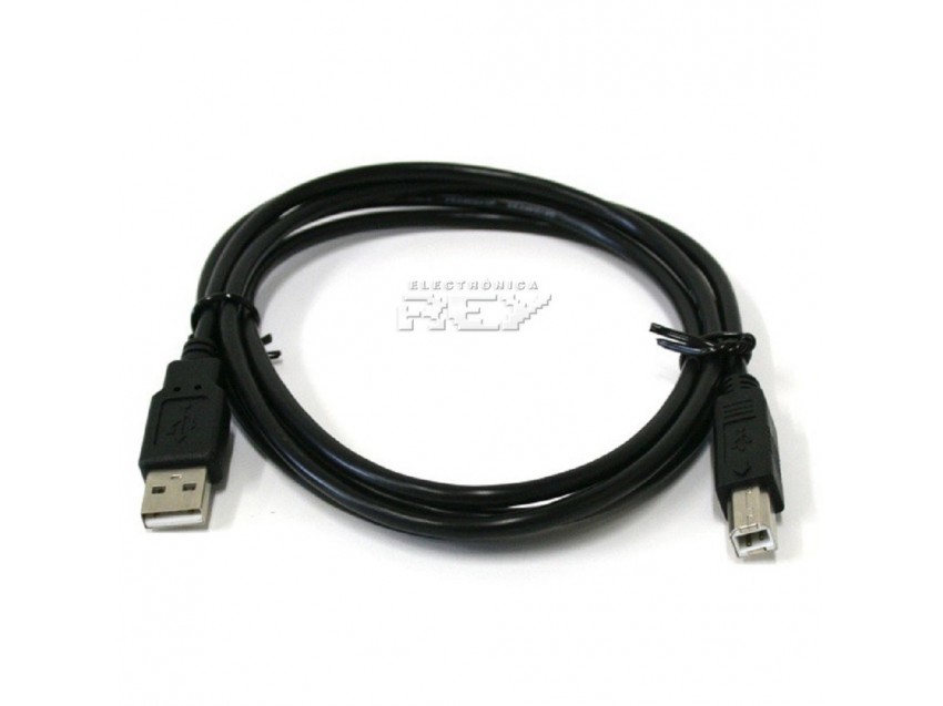 Cable USB 1,40 Mtrs ESCÁNER, IMPRESORA, DISCO DURO USB 2.0 Macho A-Macho B