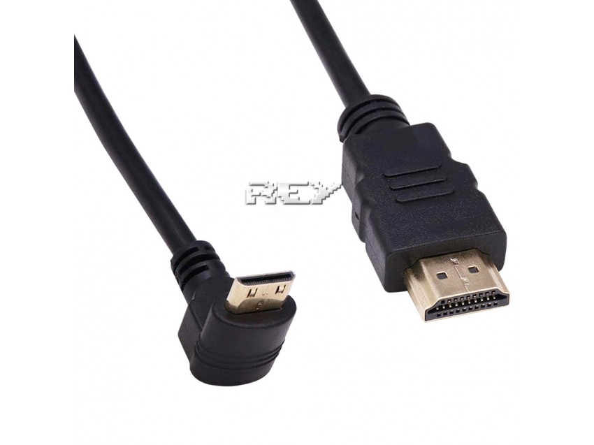 Cable HDMI Macho Codo 90º Ultra HD 4k Alta Velocidad 5 m