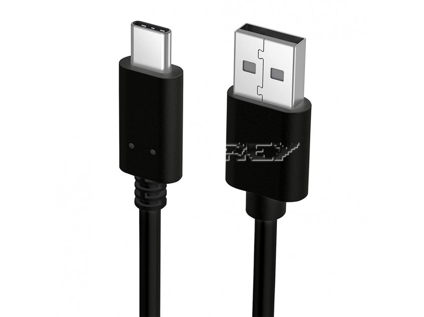 Cable USB a USB 3.1 Tipo "C" NEGRO 2 m
