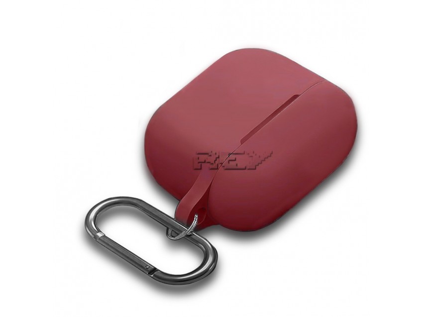 Funda Protectora Silicona AIRPODS 3ª Gen Granate