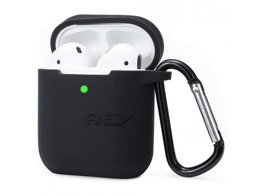 Funda Protectora Silicona AIRPODS 2ª Gen Negra