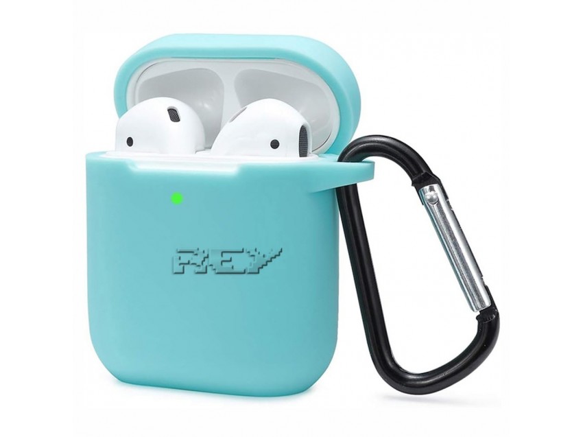 Funda Protectora Silicona AIRPODS 1ª Gen Azul Claro