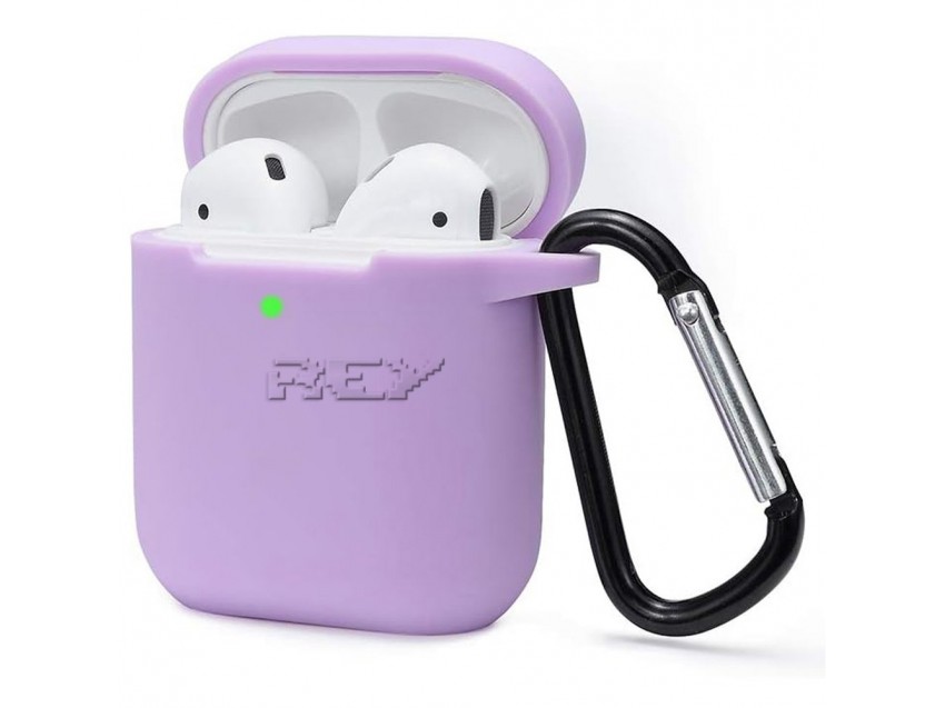 Funda Protectora Silicona AIRPODS 1ª Gen Lila