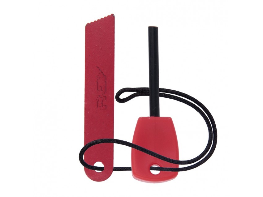Encendedor PEDERNAL Magnesio Rojo