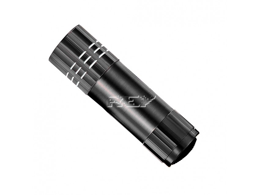 Mini Linterna Llavero LED Aluminio Negra
