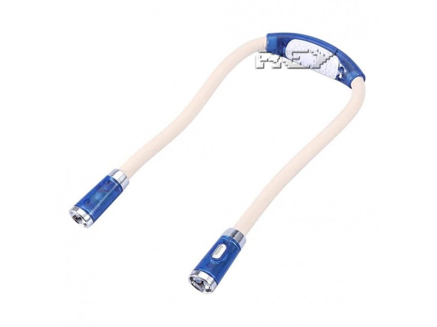 Luz LED Flexible Ajustable Lectura, Trabajo... Manos Libres Azul