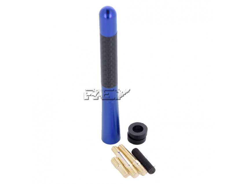 Antena Radio Universal Estilo Varilla Coche 12 Cm Azul