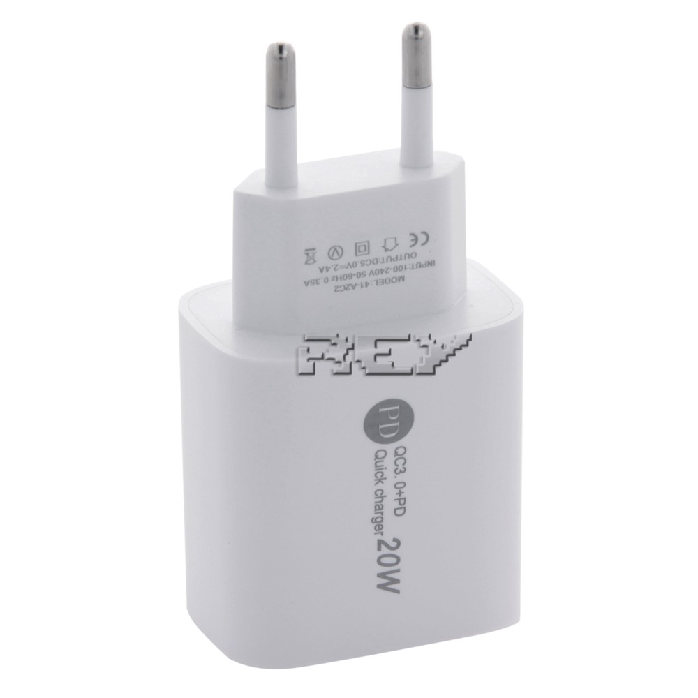 Cargador Pared Doble Puerto USB y USB Tipo C Carga Rápida
