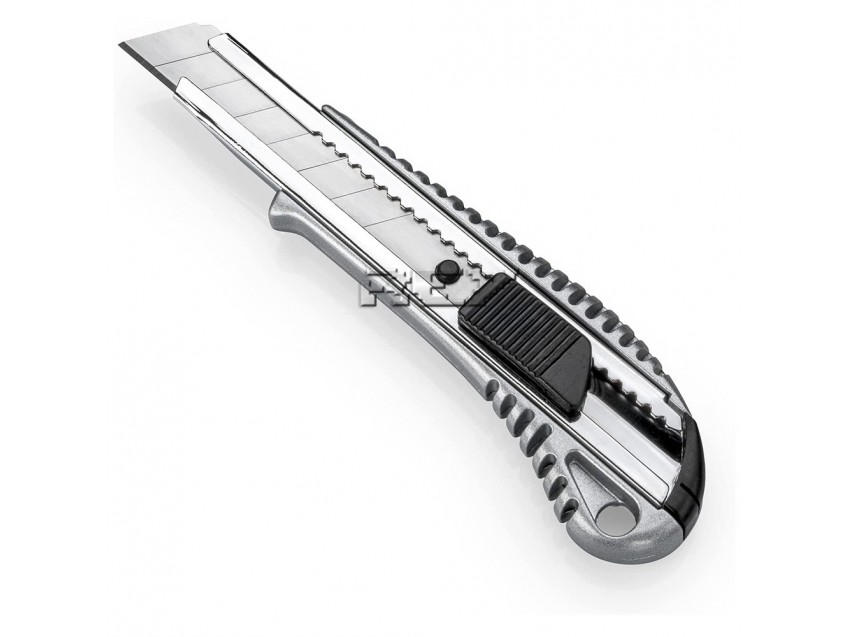 Cuter Hojas Cuchillas 18mm Ergonómico Plata