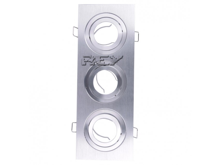 Foco Plafón Triple, Bombillas GU10 y MR16 Empotrable Techo Basculante