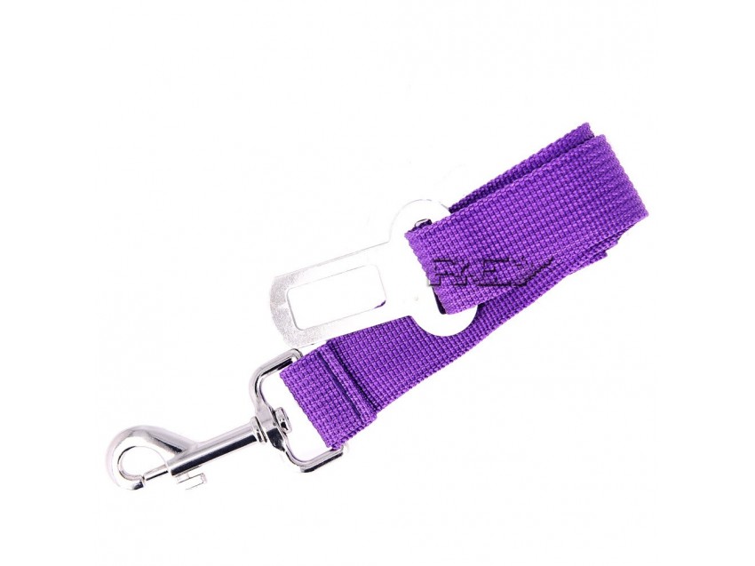 Cinturones Seguridad Perros Mascotas Coche Ajustable Lila